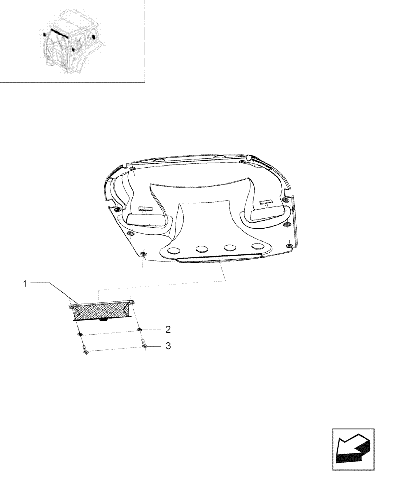 Схема запчастей Case IH JX90 - (1.92.0[62]) - SUN BLIND (10) - OPERATORS PLATFORM/CAB