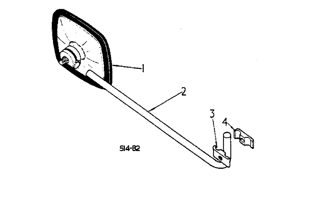 Схема запчастей Case IH 574 - (13-009[A]) - WING MIRROR, DOOR HINGE FITMENT (05) - SUPERSTRUCTURE