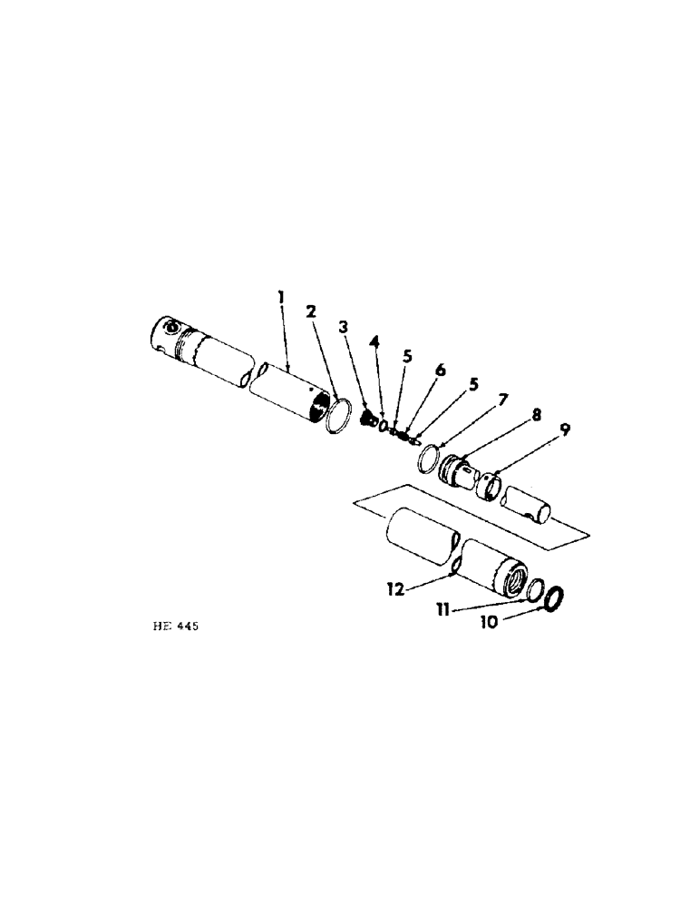 Схема запчастей Case IH 201 - (A-120) - REEL LIFT HYDRAULIC CYLINDER LEFT HAND, AUGER PLATFORM, NOT CANVAS OR PEA BAR PLATFORM (35) - HYDRAULIC SYSTEMS