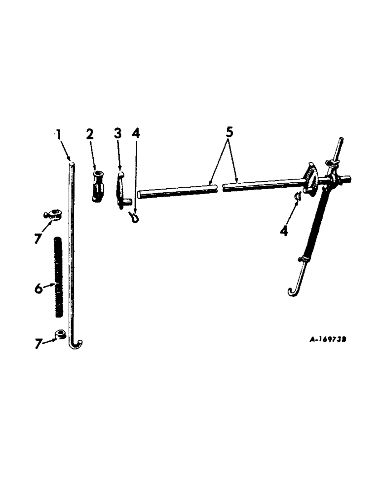 Схема запчастей Case IH AV-144 - (L-34) - LIFTING BAR AND PRESSURE RODS 