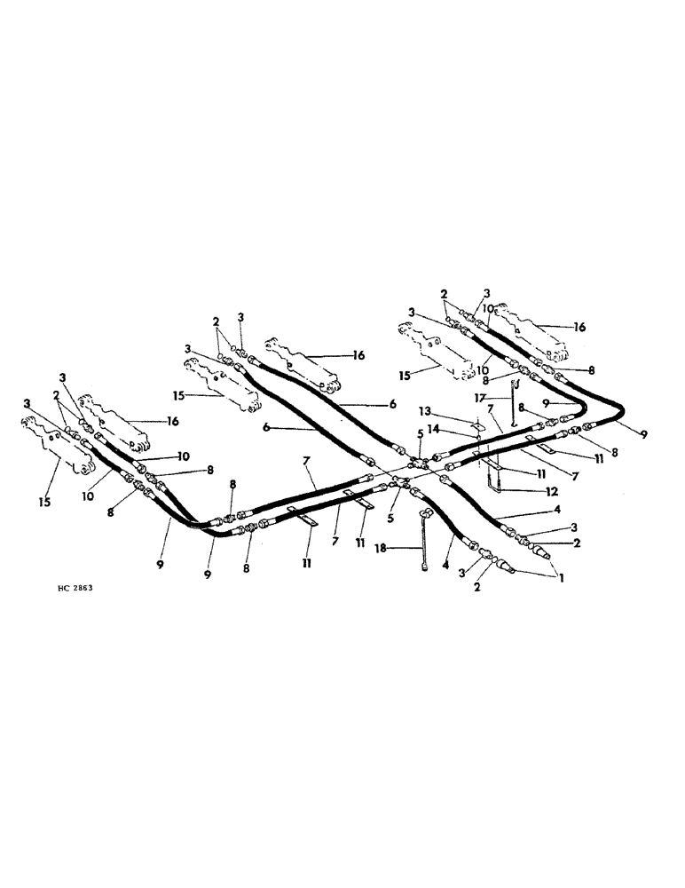 Схема запчастей Case IH 620 - (A-70) - THREE DRILL HITCH HYDRAULICS, RECOMMENDED HYDRAULICS, 24 X 6, 20 X 7, 20 X 6, 16 X 8 