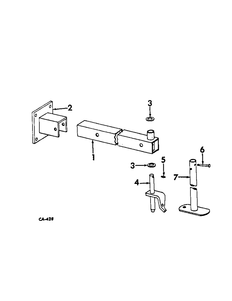 Схема запчастей Case IH 326 - (AB-11) - TOW BAR AND PARKING STAND 