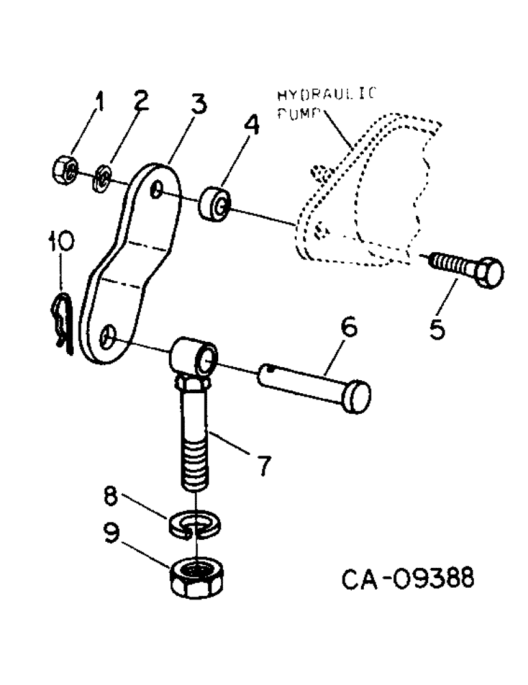 Схема запчастей Case IH 800 - (07-29) - SEED HANDLING,1000 RPM PTO PUMP MOUNT PART, MOUNTING TO (09) - CHASSIS/ATTACHMENTS