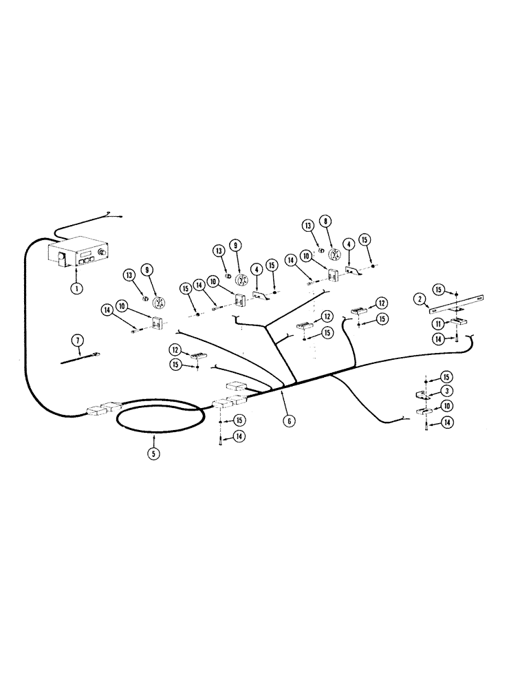 Схема запчастей Case IH 8100 - (4-4) - MONITOR AND HARNESS (04) - ELECTRICAL SYSTEMS