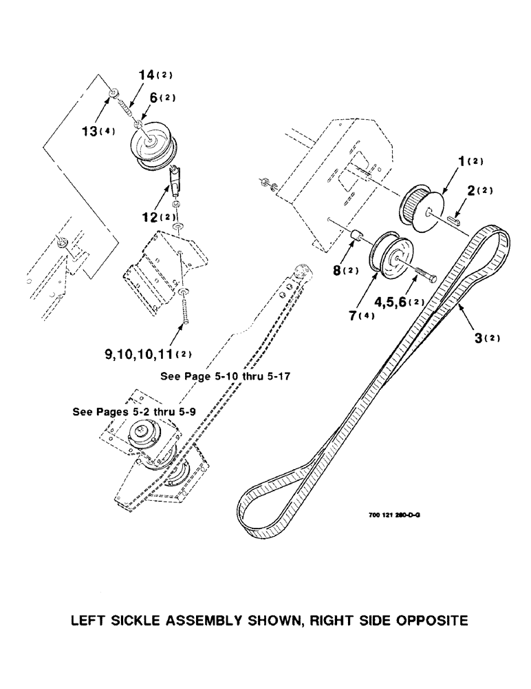 Схема запчастей Case IH 8820 - (2-16) - SICKLE DRIVE ASSEMBLY (09) - CHASSIS