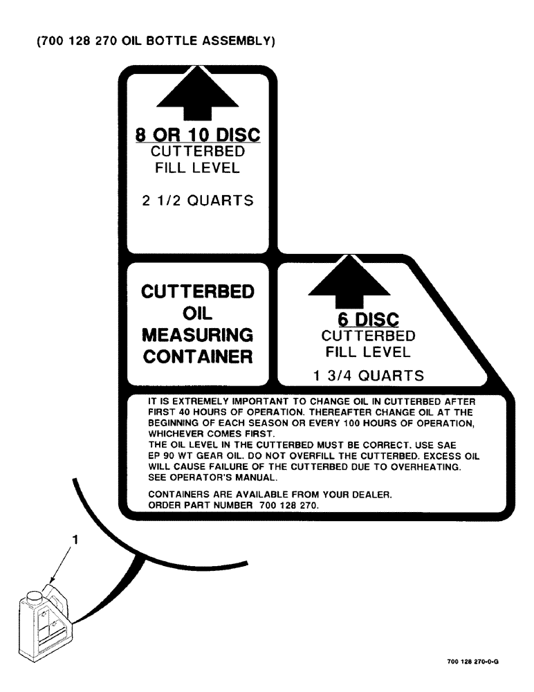 Схема запчастей Case IH 8850 - (3-16) - CUTTER OIL BOTTLE ASSEMBLY, 700128270 OIL BOTTLE ASSEMBLY (58) - ATTACHMENTS/HEADERS