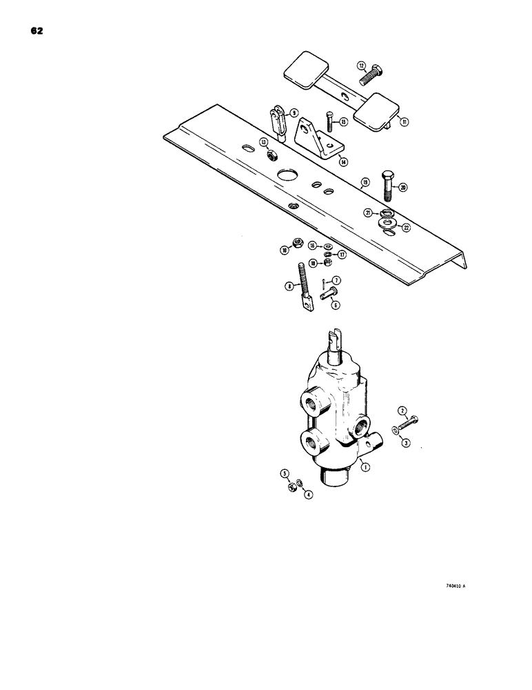 Схема запчастей Case IH 1816B - (62) - AUXILIARY HYDRAULIC CIRCUITS CONTROLS (35) - HYDRAULIC SYSTEMS