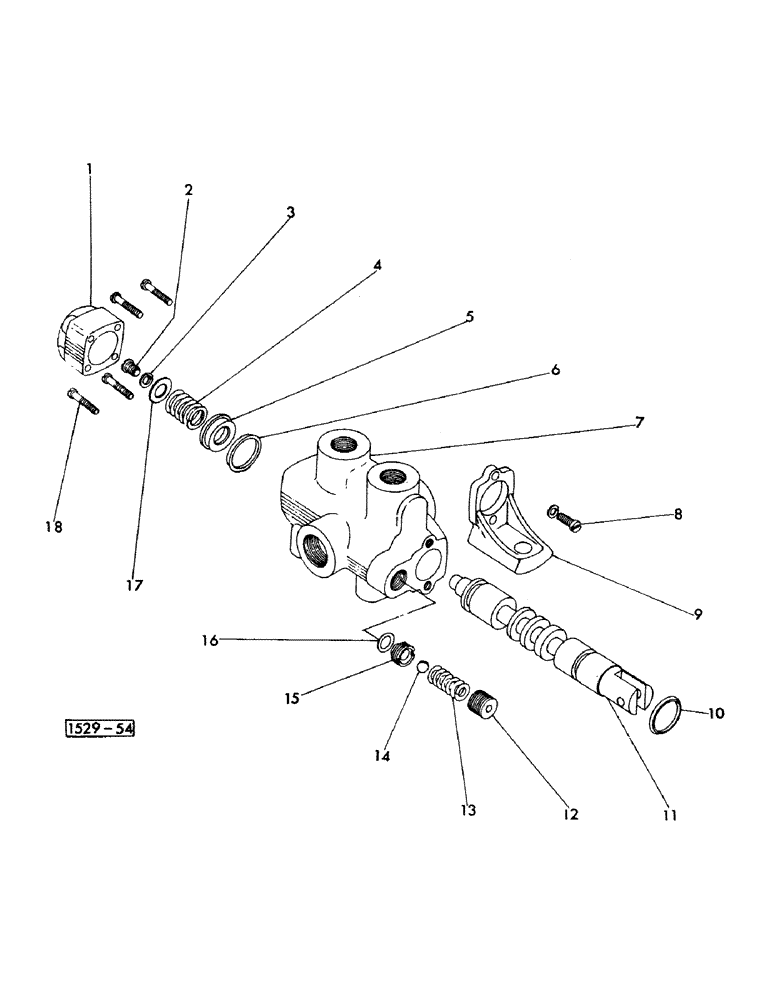 Схема запчастей Case IH 1529 - (096) - CONTROL VALVE, UP TO NO. 3755879 