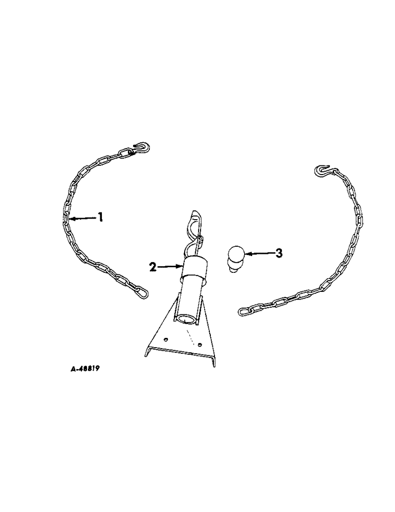 Схема запчастей Case IH VARIOUS - (B-028) - AUTOMOTIVE-TYPE HITCH, SPECIAL 