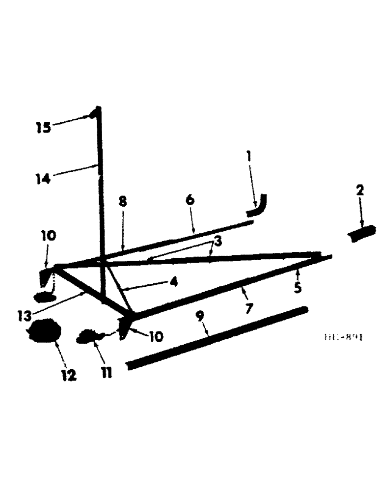 Схема запчастей Case IH 100 - (B-31) - MULTIPLE DRILL DISK MARKER EXTENSION FRAME 