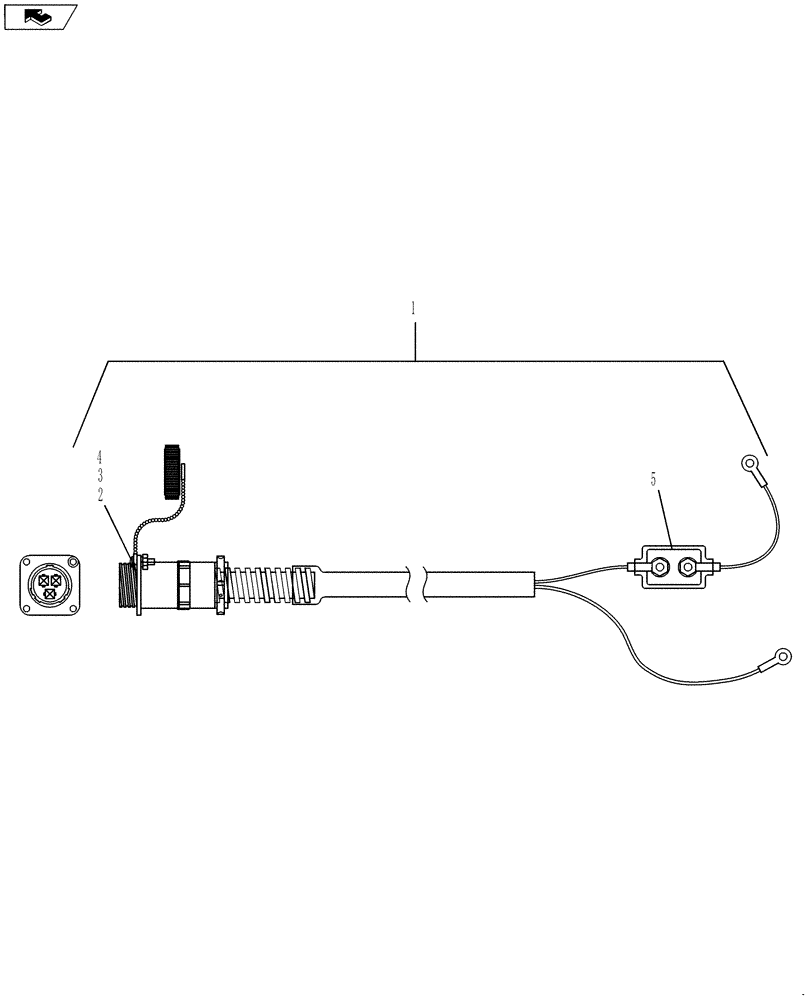 Схема запчастей Case IH RB455A - (88.055.01) - DIA KIT, TRACTOR POWER POINT CONNECTOR (88) - ACCESSORIES