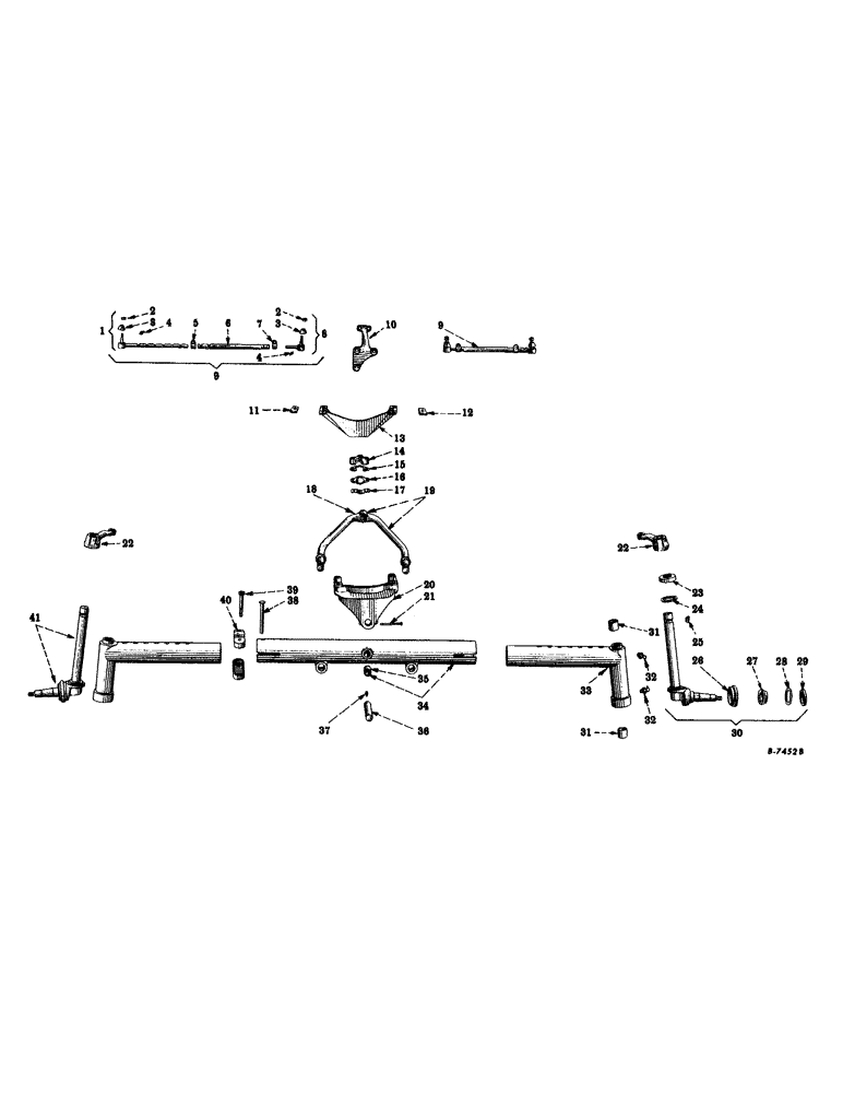 Схема запчастей Case IH 400-SERIES - (404) - ATTACHMENTS, ADJUSTABLE WIDE TREAD FRONT AXLE, SPECIAL, FOR ALL TRACTORS EXCEPT HI-CLEAR MODELS Attachments