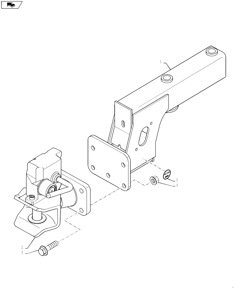 Схема запчастей Case IH 6130 - (37.100.02) - HITCH ASSEMBLY, AUTO ROTATING, (EU ONLY) (37) - HITCHES, DRAWBARS & IMPLEMENT COUPLINGS