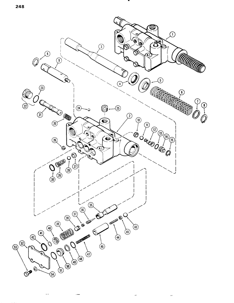 Схема запчастей Case IH 1090 - (248) - A59600 VALVE (08) - HYDRAULICS