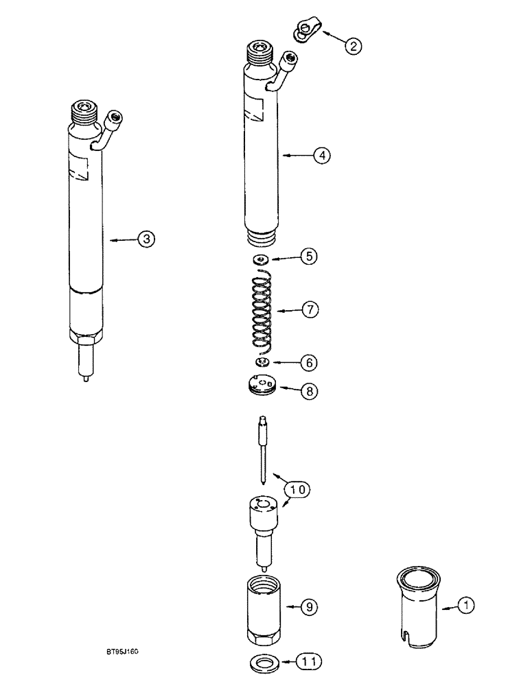 Схема запчастей Case IH 1666 - (3-08) - FUEL INJECTION NOZZLE, 6T-830 ENGINE (02) - FUEL SYSTEM