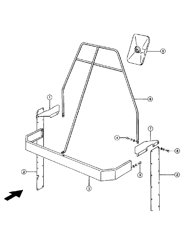 Схема запчастей Case IH 110 - (111) - BALE STACKER, SAFETY GUARDS (VAR.9045) (17) - BALE STACKER