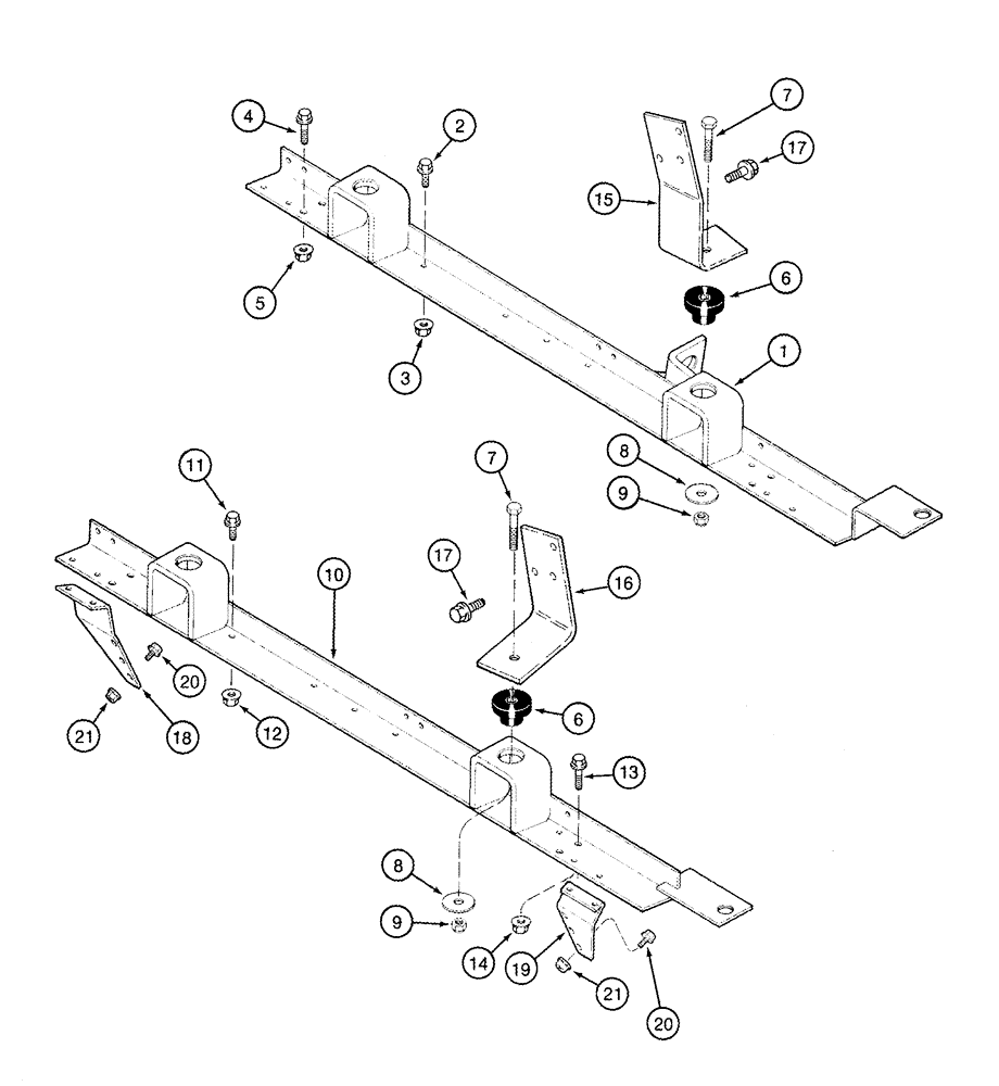 Схема запчастей Case IH 2344 - (02-29) - MOUNTING, ENGINE (01) - ENGINE