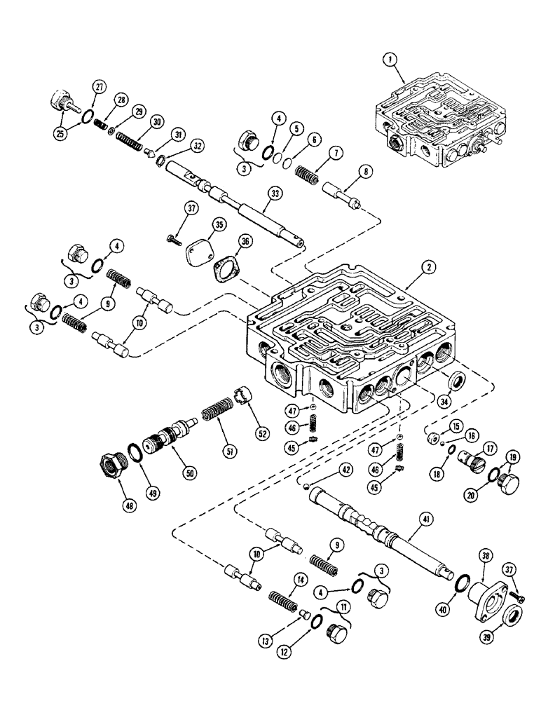 Схема запчастей Case IH 2470 - (184) - TRANSMISSION CONTROL VALVE ASSEMBLY (06) - POWER TRAIN