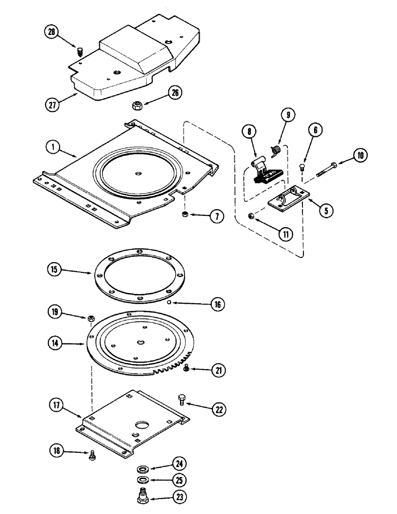 Схема запчастей Case IH 2594 - (9-068) - CLOTH SEAT, AIR/OIL SUSPENSION, P.I.N. 9938101 AND AFTER (09) - CHASSIS/ATTACHMENTS