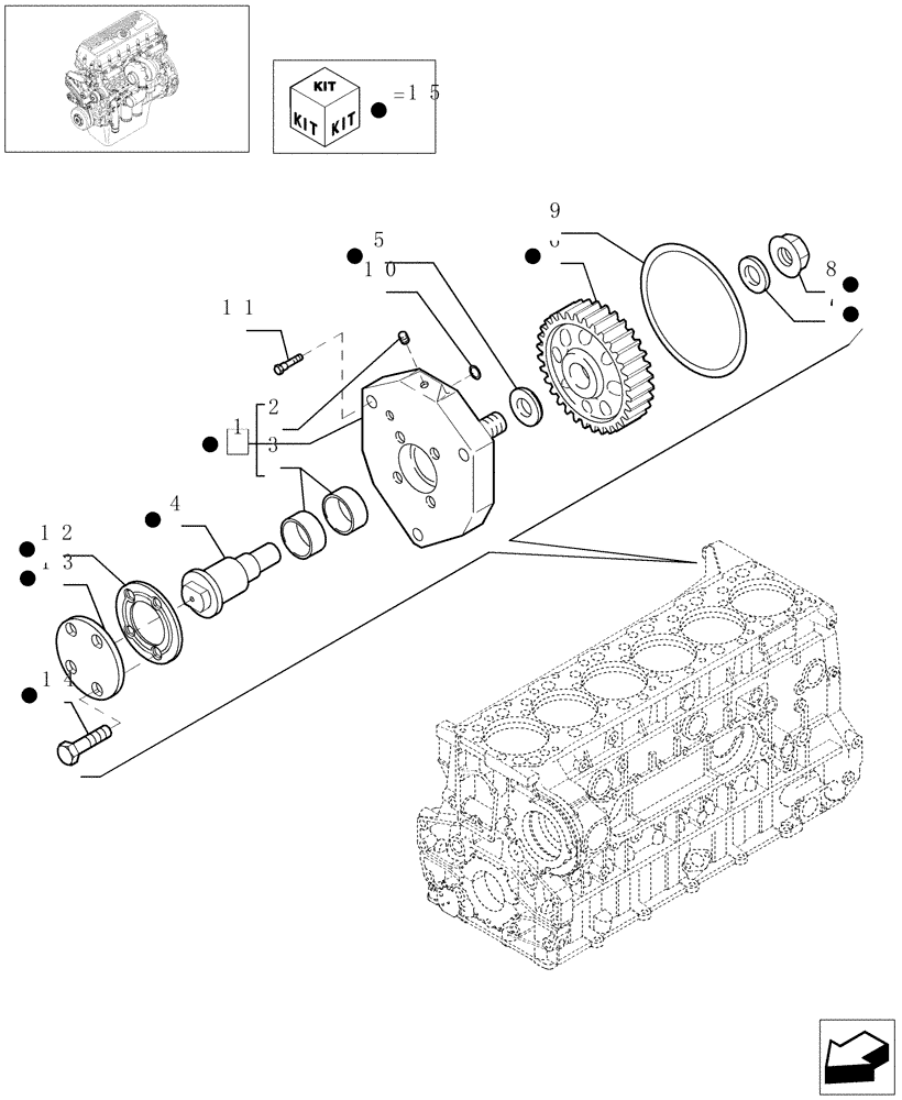 Схема запчастей Case IH STEIGER 430 - (02-55) - BELT PULLEY DRIVE & COVER, STX & STEIGER 380 / 430 (02) - ENGINE