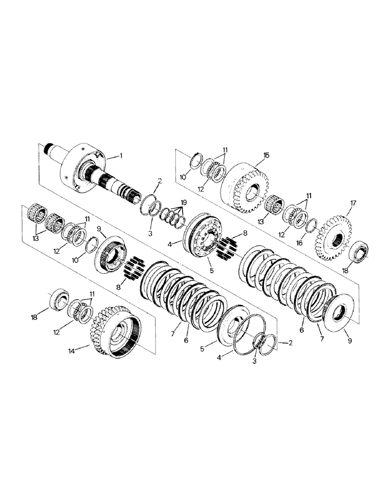 Схема запчастей Case IH STEIGER - (04-24) - 7" CLUTCH PACK ASSEMBLY (04) - Drive Train