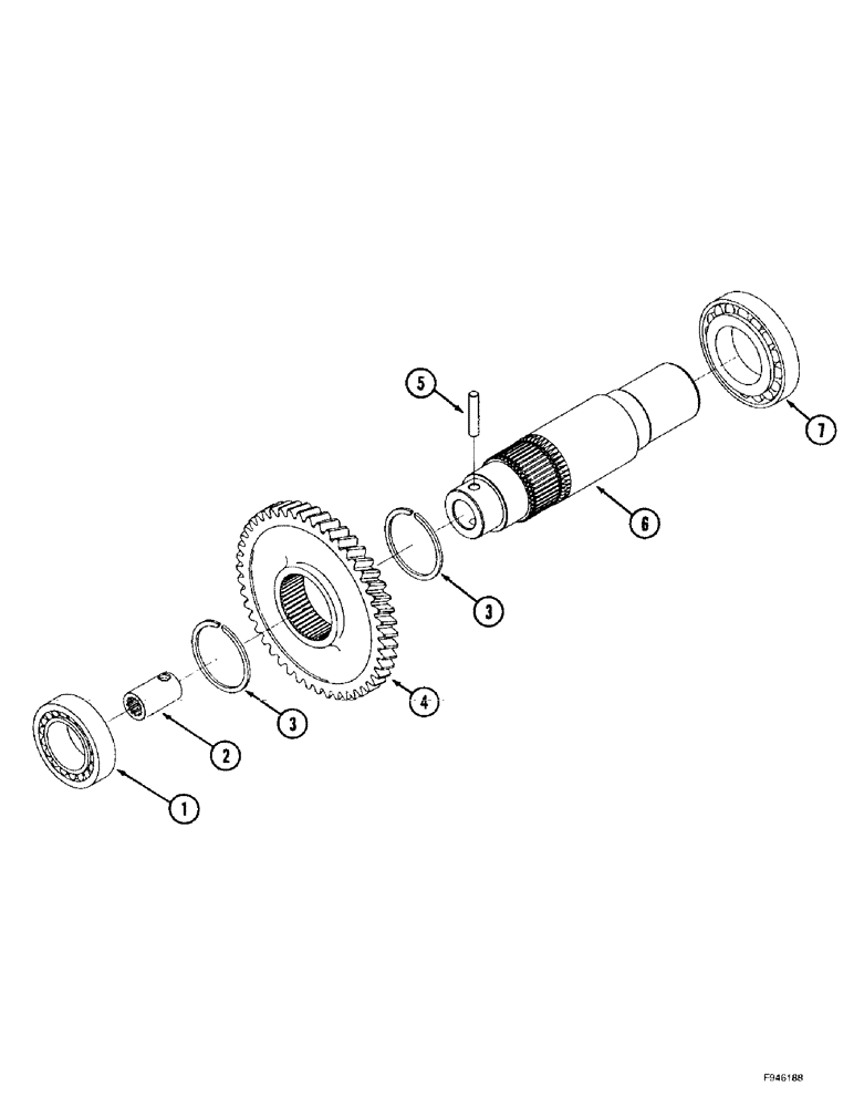 Схема запчастей Case IH 9350 - (6-050) - 12 SPEED SYNCHROSHIFT TRANSMISSION ASSEMBLY, PUMP DRIVE SHAFT (06) - POWER TRAIN