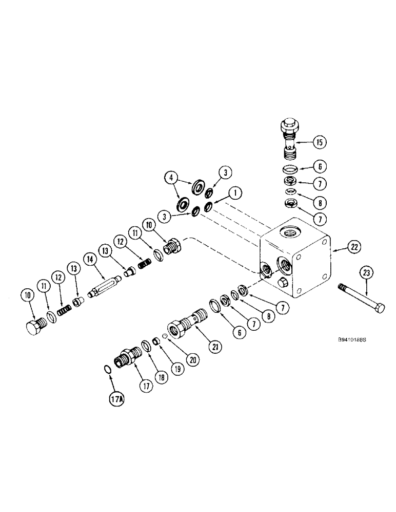 Схема запчастей Case IH 2188 - (6-48) - HYDROSTATIC MOTOR ASSEMBLY, RELIEF VALVE BLOCK, TWO SPEED, PRIOR TO COMBINE S/N JJC0193725 (03) - POWER TRAIN