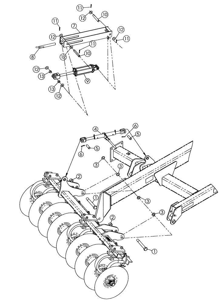 Схема запчастей Case IH MRX690 - (75.200.01) - DISK DEPTH ADJUST (ALL QUANTITIES ARE FOR ONE GANG ASSEMBLY) 