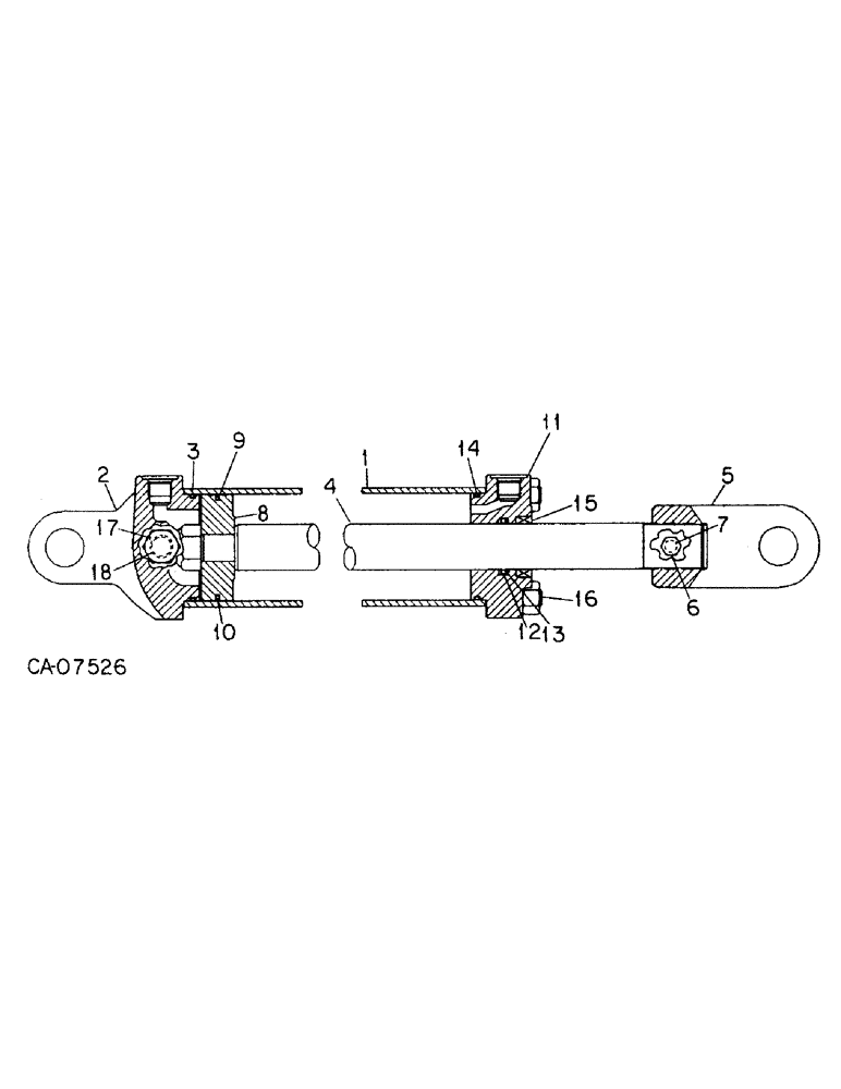 Схема запчастей Case IH 415 - (B-38) - HYDRAULIC CYLINDER 4 X 24, IH 