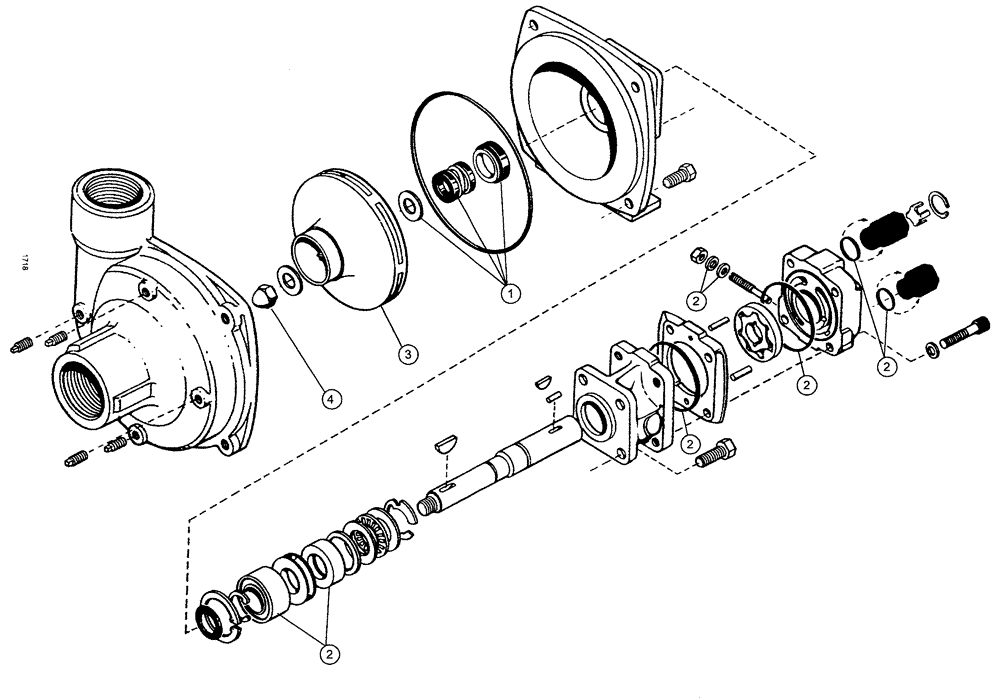 Схема запчастей Case IH SPX3200B - (184) - PRODUCT PUMP (78) - SPRAYING