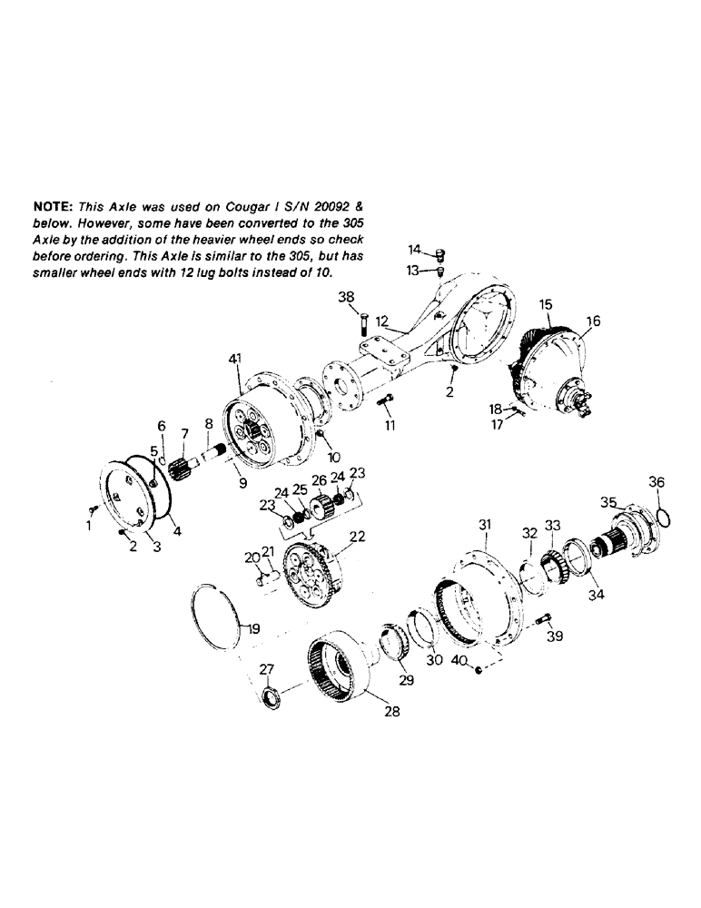 Схема запчастей Case IH STEIGER - (04-48) - A280 AXLE ASSEMBLY (04) - Drive Train