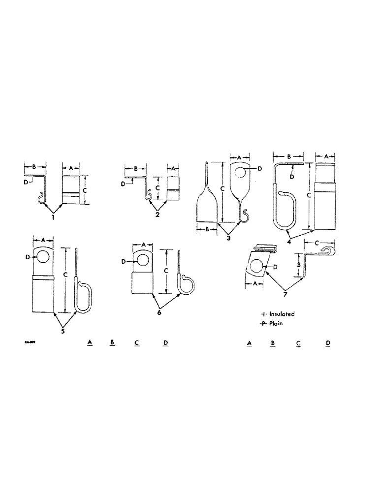 Схема запчастей Case IH 1066 - (08-30) - ELECTRICAL, CLIPS (06) - ELECTRICAL