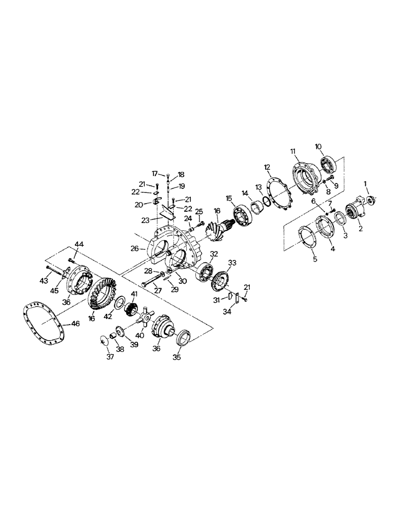 Схема запчастей Case IH STEIGER - (04-52) - DIFFERENTIAL AND CARRIER ASSEMBLY, K598.60/70 (04) - Drive Train