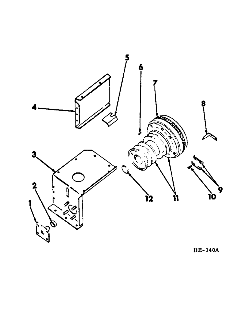 Схема запчастей Case IH 275 - (B-02) - POWER TRAIN, FLYWHEEL AND PTO PULLEY (03) - POWER TRAIN