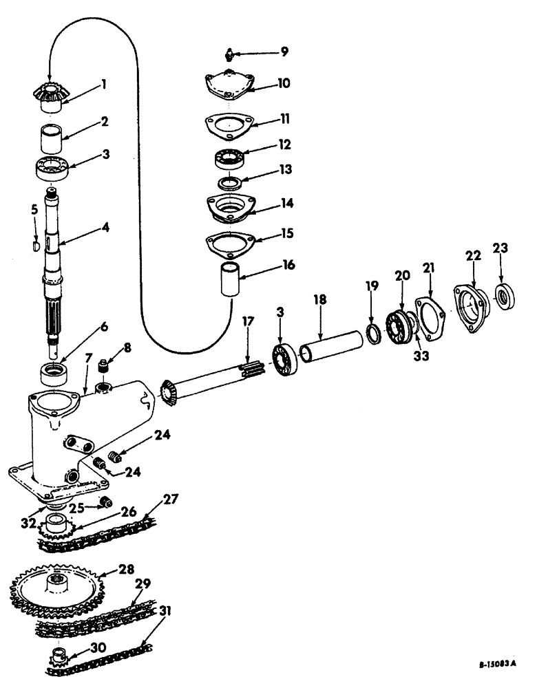 Схема запчастей Case IH 622 - (R-02) - PICKER DRUM, LEFT PICKER DRUM DRIVE, UNITS A AND C Picker Drum