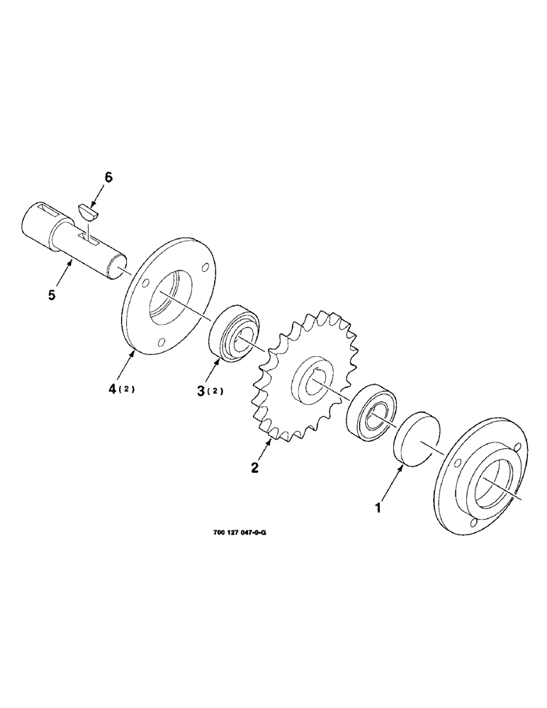 Схема запчастей Case IH 8309 - (2-20) - JACKSHAFT ASSEMBLY, UPPER (58) - ATTACHMENTS/HEADERS