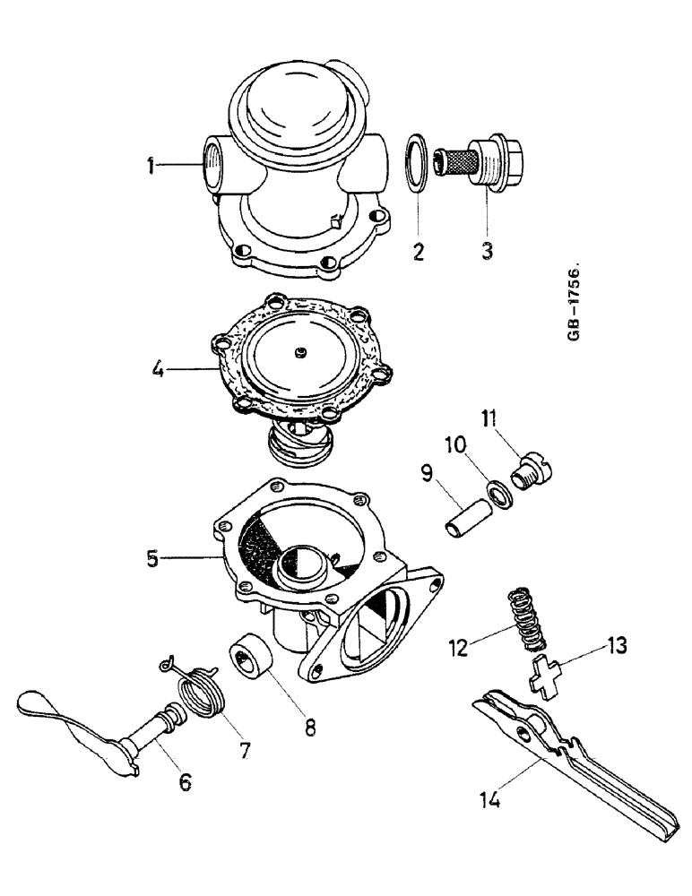 Схема запчастей Case IH D-179 - (11-091) - FUEL FEED PUMP 