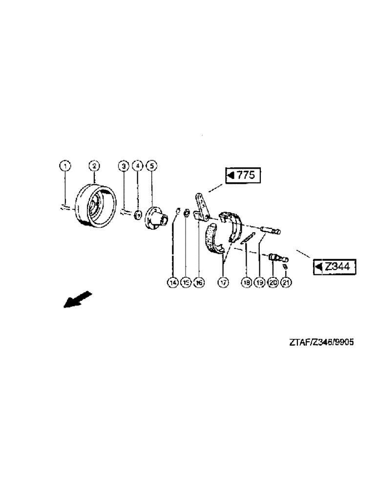 Схема запчастей Case IH 8790 - (270) - DRIVING SHAFT, GEARBOX, PARKING BRAKE (14) - MAIN GEARBOX & DRIVE