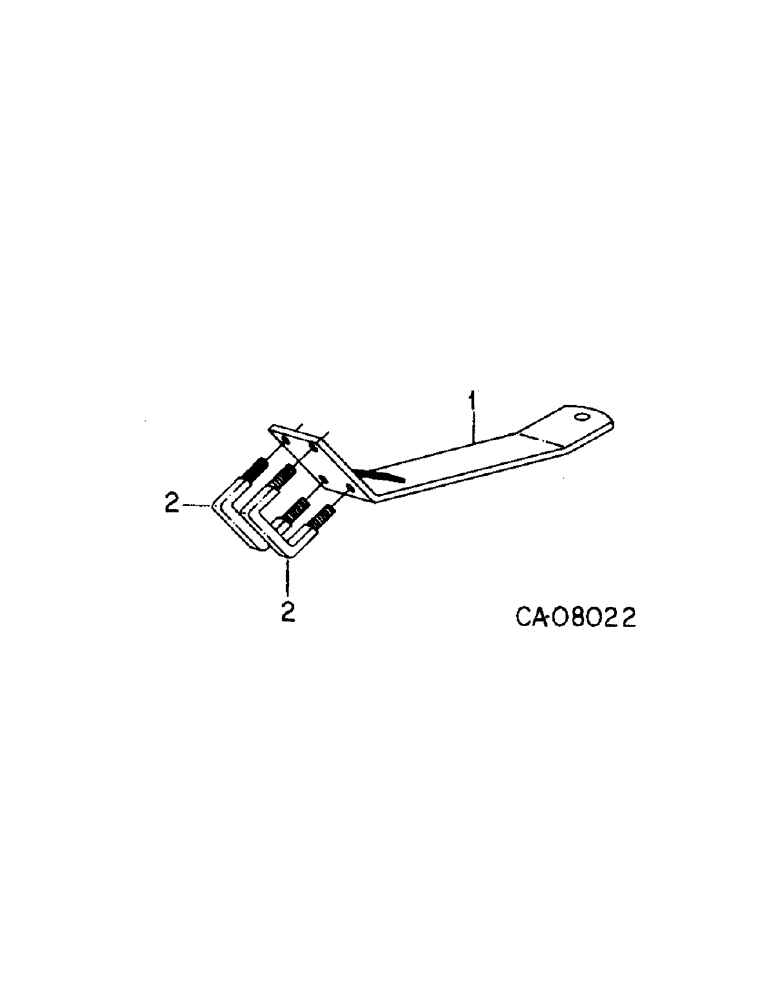 Схема запчастей Case IH 415 - (B-17[A]) - REAR HITCH ATTACHMENT UNITS A THRU E 