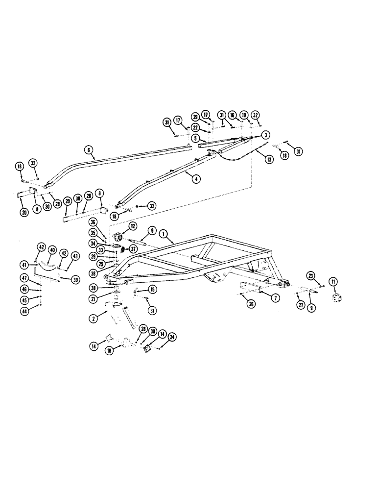 Схема запчастей Case IH 8100 - (9A-04) - MAIN FRAME, HOPPER (09) - CHASSIS/ATTACHMENTS