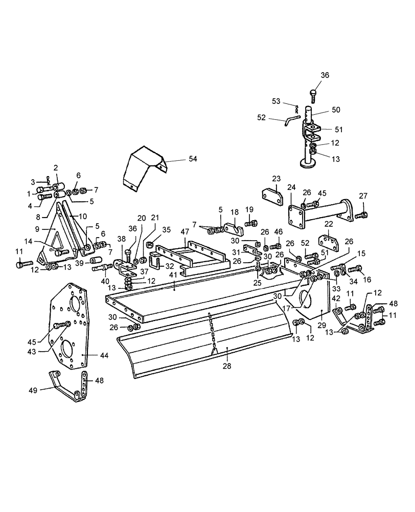 Схема запчастей Case IH 715416016 - (002) - FRAME 