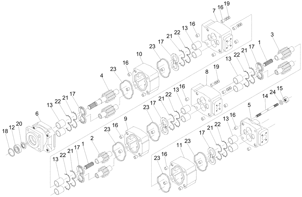 Схема запчастей Case IH A7000 - (B04.05[01]) - Hydraulic Pump * Commercial {High Horsepower} (07) - HYDRAULICS