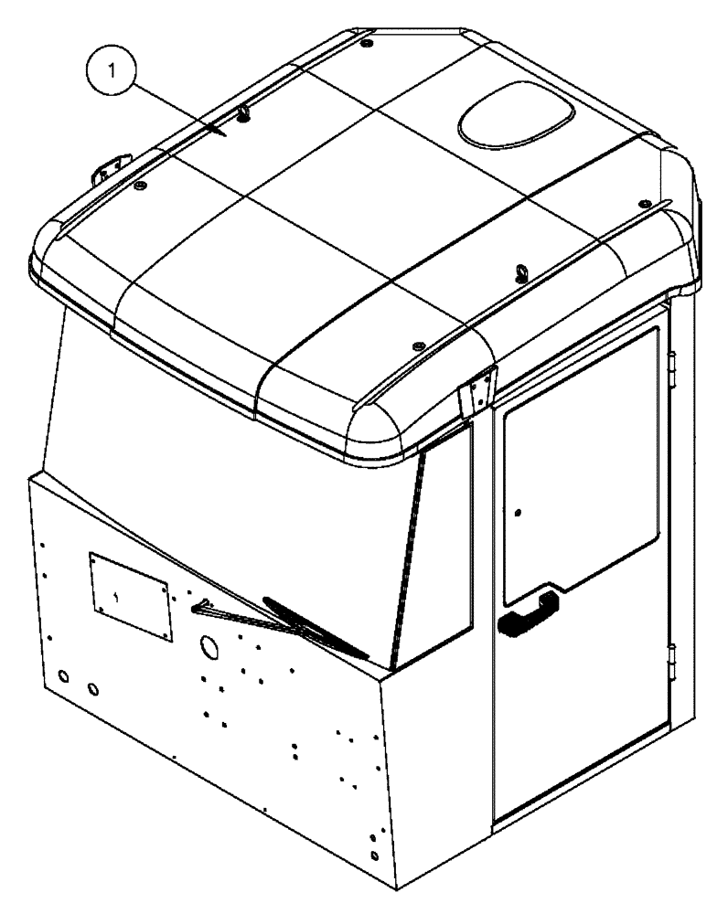 Схема запчастей Case IH FLX4375 - (01-025) - CAB EXTERIOR - ROOF (10) - CAB