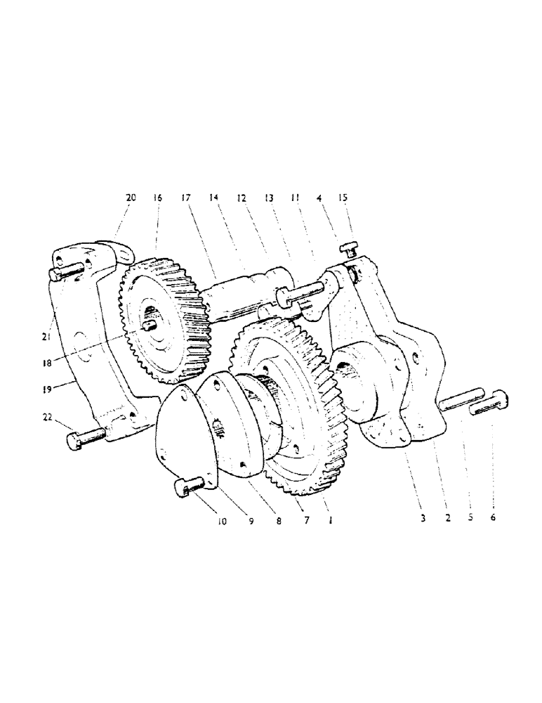 Схема запчастей Case IH 990A - (14) - INJECTION PUMP DRIVE (01) - ENGINE