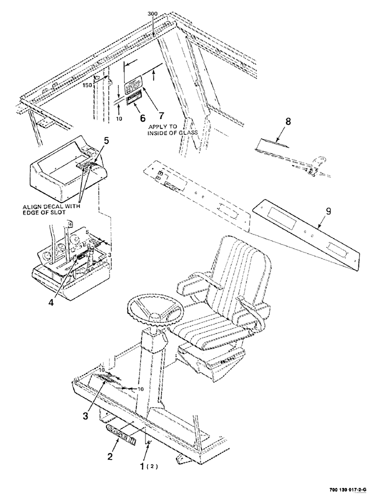 Схема запчастей Case IH 8850 - (09-04) - DECALS AND LOCATION DIAGRAM (09) - CHASSIS