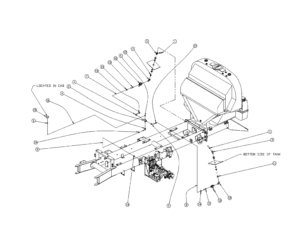 Схема запчастей Case IH 438 - (18-015) - SPARGE GROUP, FLEX LIQUID Wet Kit