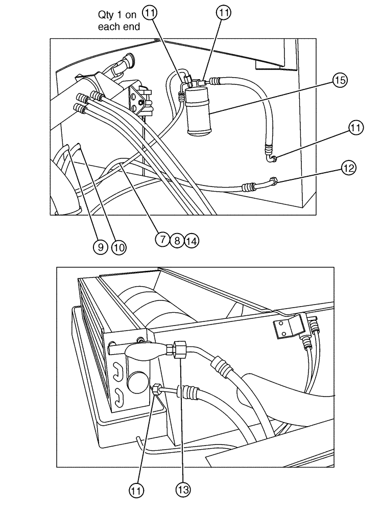 Схема запчастей Case IH 4330 - (01-006[01]) - HEAT A/C GROUP (CAB) (10) - CAB