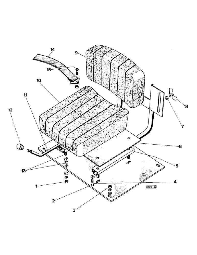 Схема запчастей Case IH 1529 - (122) - SEAT 