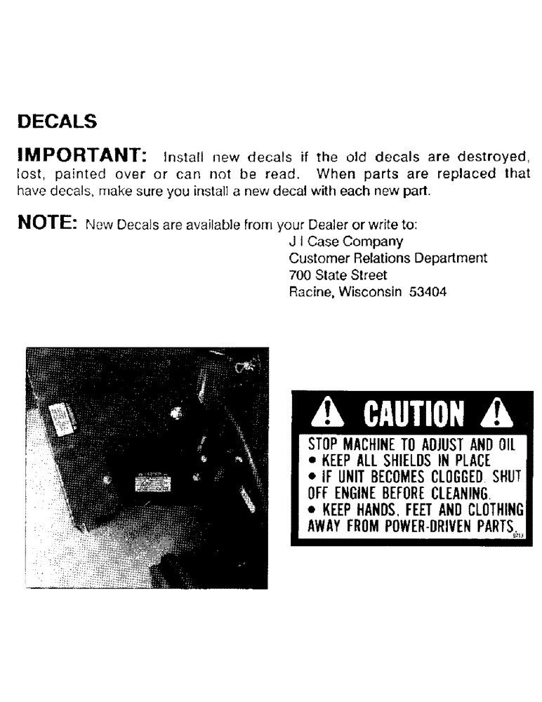 Схема запчастей Case IH ST148 - (01D) - DECALS 