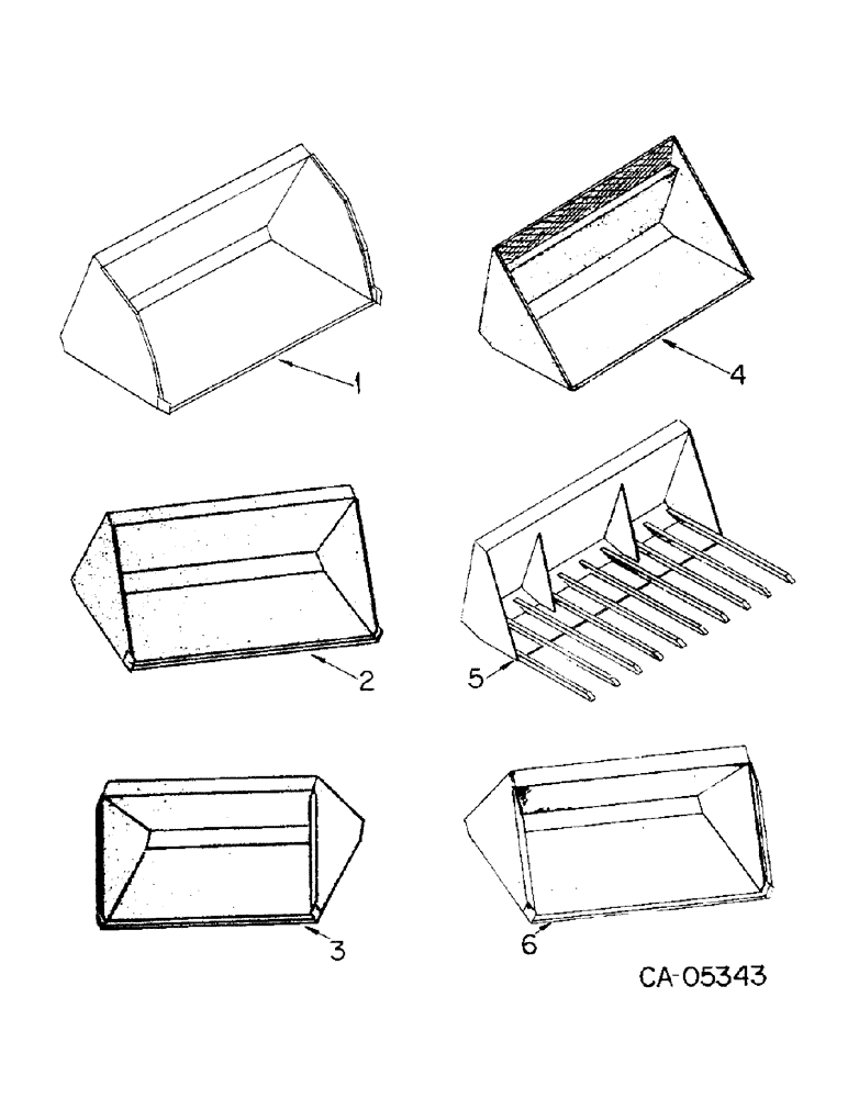 Схема запчастей Case IH 4140 - (17-03) - LOADER BUCKET ATTACHMENTS (05) - SUPERSTRUCTURE